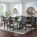 Grant Park - 7 Piece Trestle Table Set - Brown