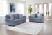 Carissa Manor - Denim - 2 Pc. - Sofa, Loveseat