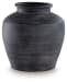 Meadie - Distressed Black - 12" Vase