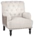 Tartonelle - Ivory/taupe - Accent Chair