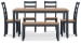 Gesthaven - Dining Room Table Set (Set of 6) - Natural / Blue