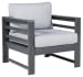 Amora - Charcoal Gray - Lounge Chair w/Cushion (Set of 2)