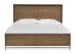 Lindon - Complete Queen Panel Bed With Storage Rails - Belgian Wheat
