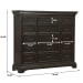 Caldwell - 17 Drawer Master Chest - Brown