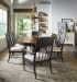 Americana - Round Pedestal Dining Table With One 22" Leaf - Dark Brown
