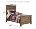 Trinell - Twin Panel Bed - Brown
