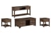 Cormac - Lift Top Storage Cocktail Table With 2 End Tables And Sofa Table - Brown