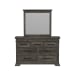 Park Ridge - Dresser And Mirror Set - Charcoal