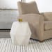 Volker - White Geometric Accent Table
