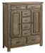 Maple Road Sweater Chest - 8 Drawers and 2 Doors Weathered Gray