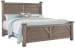 Chestnut Creek Queen Plank Poster Bed Pewter (Grey)