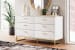 Socalle - Two-Tone - 5 Pc. - Dresser, Twin Panel Platform Bed, 2 Nightstands