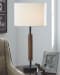 Maliny - Black / Brown - Wood Table Lamp (Set of 2)