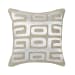 Radiant Oasis - Zelo Pillow 22' x 22' - Tan/Silver
