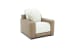 Myla - Recliner With Power And Power Headrest And Lumbar-Zero Gravity - Fawn / Pearl