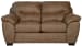 Grant - Faux Leather Loveseat - Silt
