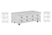 Heron Cove - Lift Top Storage Cocktail Table With 2 Accent End Tables - Chalk White