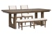 Westbourne - Extendable Trestle Dining Table With 2 Side Chairs And Bench - Dark Umber / White