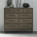 Shaker Lakes - 9 Drawer Chesser - Harvest Brown