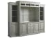 Summer Hill - French Gray - Entertainment Console with Hutch - Pearl Silver
