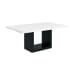 Valentino - 5 Piece Dining Set, Table & Four Chairs - White / Gray