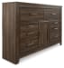 Juararo - Dresser, Mirror - Dark Brown