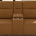 Walter - Power Reclining Loveseat With Console & Power Headrests - Honey