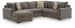 Larson Levee - 3-Piece Sectional With LAF Corner Chaise - Espresso