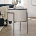 Honor - Solid Wood Round End Table - Gray