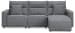 Modmax II - 3-Piece Power Reclining Sofa With RAF Press Back Power Chaise - Salt And Pepper