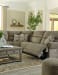 Lubec - Taupe - Right Arm Facing Power Recliner 6 Pc Sectional