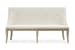 Harlow - Dining Bench With Upholstered Seat & Back - Weathered Bisque