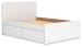Onita - Full Panel Platform Bed With 2 Side Storage - White