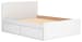 Onita - Queen Panel Platform Bed With 2 Side Storage - White