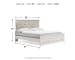 Altyra - King Panel Bed - White