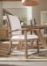 Vineyard Row - Post Back Upholstered Arm Chair (Set of 2) - Beige