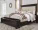 Brynhurst - Dark Brown - California King Upholstered Bed with Storage Bench