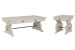 Bronwyn - Rectangular Cocktail Table With End Table - Alabaster