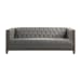 Melado Chesterfield - Sofa - Gray / Woodtone