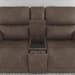 Carter - Power Reclining Loveseat With Console & Power Headrests & Lumbar - Cappuccino