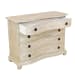 White Washed Bow Front Chest
