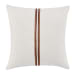 Timeless - 22" x 22" TL Ralph Pillow - Ivory/ Sangria Red