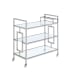 Ezra - Serving Bar Cart - Chrome