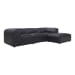 Form - Lounge Modular Leather Sectional - Vantage Black