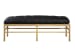 Osborne - Leather Bench - Black / Light Brown