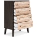 Piperton - Brown / Black - Four Drawer Chest