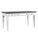 Allyson Park - Writing Desk - Wirebrushed White / Charcoal