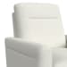 Hawk - Accent Arm Chair With Memory Foam - Boucle White & Espresso