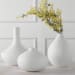 Apothecary - Satin White Vases (Set of 3)