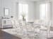 Chalanna - White - 10 Pc. - Rectangular Dining Room Extension Table, 8 Side Chairs, Server